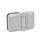 GN 938 Hinges, Zinc Die Casting, for Panels (Door Panes) Material: ZD - Zinc die casting
Finish: SR - Silver, RAL 9006, textured finish