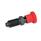 GN 817 Indexing Plungers, Steel, with Red Knob Type: C - With rest position, without lock nut
Color: RT - Red, RAL 3000, matte finish