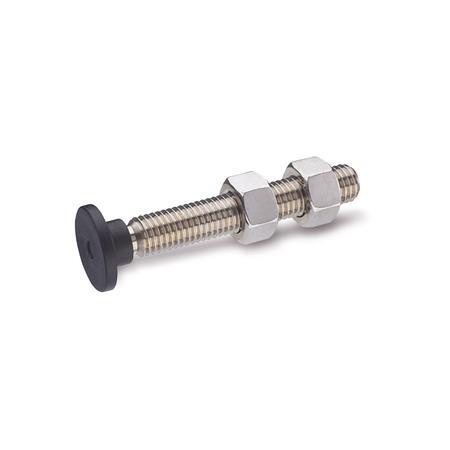 GN 903 Stainless Steel Clamping Screws with Swivel Plastic Thrust Pad 