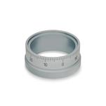 Scale Rings, Matte Chrome Plated, Steel