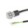 GN 3310 Switches, Stainless Steel, with / without LED Lightning Contact type: RO - Button, latching, without LED
Connection type: K5 - Cable, end open, 5 m