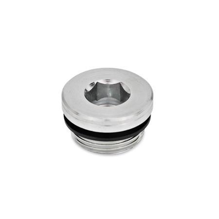 Verschlussschrauben mit Feingewinde und NBR Dichtung in Verzinktem Stahl 1 St/ück M16x1.5