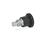 GN 822.7 Mini Indexing Plungers, Stainless Steel / Plastic Knob Type: B - without rest position, with plastic knob