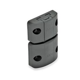 GN 449 Spring-Bolt Door Latches Type: A - Snap lock, without interlock, without finger handle<br />Color: SW - Black, matte finish