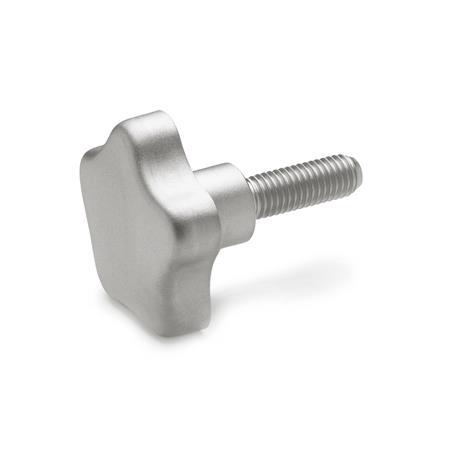 Sterngriffschrauben GN 5334: Edelstahl