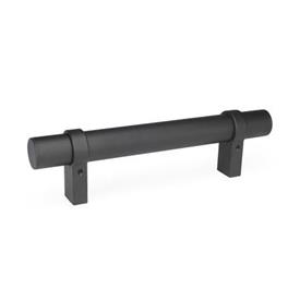 GN 333.3 Tubular Handles with Movable Handle Legs Finish: SW - Black, RAL 9005, textured finish