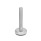 GN 31 Piedini di livellamento, acciaio INOX, con disco antiscivolo Tipo (base): B3 - Finitura matt da sabbiatura, gomma vulcanizzata, colore nero
Versione (vite): T - Senza dado, sede per chiave in basso