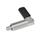 GN 721.6 Stainless Steel Cam Action Indexing Plungers, with Locking Function Type: RB - Right-hand lock, with plastic cap