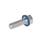 GN 1581 Screws, Stainless Steel, Low-Profile Head, Hygienic Design Finish: PL - Polished finish (Ra < 0.8 μm)
Material (Sealing ring): F - FKM