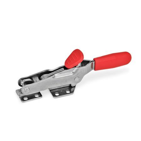 Sauterelles GN 850.2: Inox, avec crochet de sécurité, pour action de traction