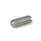 GN 615.8 Stainless Steel Spring Plungers, Ball with Friction Bearing, with Slot Type: KN - Stainless steel, standard spring load