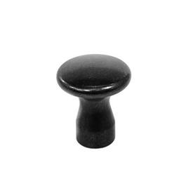 GN 75 Boutons champignon, acier Type: D - avec filetage interne