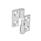 GN 337 Bisagras de acero inoxidable, desmontables Material: NI - Acero inoxidable
N.º de identificación: 1 - soporte (pasador) fijo derecho