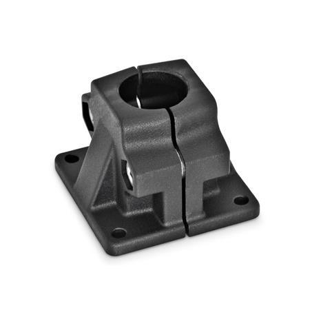 GN 165 Pieds pour tube, aluminium d<sub>1</sub> / s: B - Alésage
Finition: SW - noir, RAL 9005, finition texturée