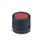 GN 526 Control Knobs, Plastic, Bushing Steel Color cover: DRT - Red, RAL 3000, matte finish