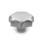 DIN 6336 Boutons étoile, inox Type: E - avec alésage borgne fileté