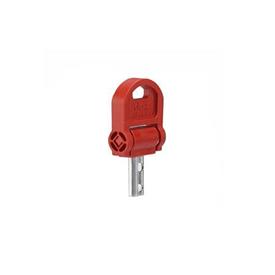 GN 5337.8 Keys for Safety Star Knobs Type: CSN - With key, fold-away
