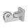 GN 281 Swivel Clamp Connector Joints, Aluminum Finish: BL - Plain finish, matte shot-blasted