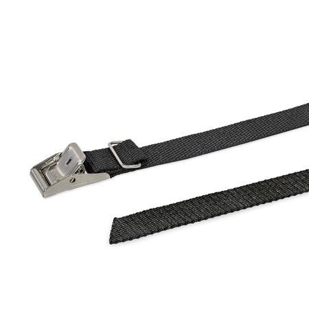 GN 1110 Lashing Straps, Buckle Steel / Stainless Steel, Strap Plastic Material: NI - Stainless steel