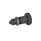 GN 607.1 Indexing Plungers, Steel / Plastic Knob Type: A - Without lock nut