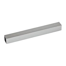 GN 480.1 Retaining Square Tubes, Aluminum Type: OS - Without scale