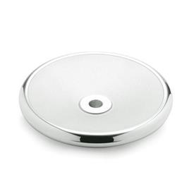 DIN 3670 Disk Handwheels, Aluminum Bore code: B - Without keyway