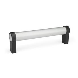 GN 333.1 Tubular Handles, Aluminum / Zinc Die Casting Type: A - Mounting from the back (threaded blind bore)<br />Finish: EL - Anodized, natural color