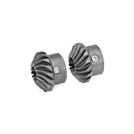 GN 297 Bevel Gear Wheels for Linear Actuators/ Transfer Units Type: W - Set of bevel gears, 2 bevel gears, 1 x right-hand, 1 x left-hand pitch
