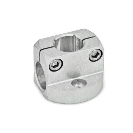 GN 473 Base Plate Mounting Clamps, Aluminum Finish: MT - Matte, ground