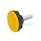 GN 636.4 Pomos en estrella con espárrago roscado, plástico, espárrago roscado, acero Color: DGB - amarillo, RAL 1021, acabado mate