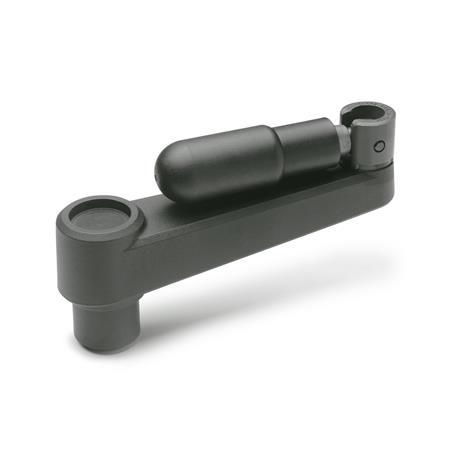 GN 570.3 Cranked Handles with Retractable Handle, Plastic 