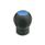 GN 675.1 Kugelgriffe, mit Abdeckkappe, Kunststoff, Softline Farbe der Abdeckung: DBL - blau, RAL 5024, matt