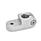 GN 273 Swivel Clamp Connectors, Aluminum Finish: BL - Plain finish, matte shot-blasted