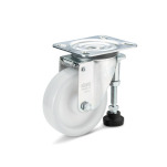 Medium Duty Casters, Polyamide, Light Version, with Leveling Foot