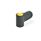 GN 635 Wing Nuts, Plastic Color of the cover cap: DGB - Yellow, RAL 1021, matte finish