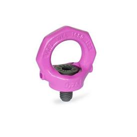 GN 581 Lifting Eye Bolts (Rotating), Steel Type: A - Without key
