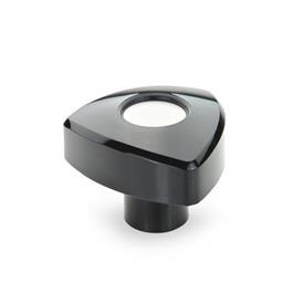GN 5339 Dreikantgriffe, Kunststoff Farbe: SW - schwarz, RAL 9005