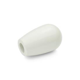 GN 719.2 Domed Gear Knobs, Plastic Color: WS - White, RAL 9002, shiny finish