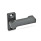 GN 702 Chiusure a leva, lega di zinco pressofusa, con 4 posizioni di bloccaggio Tipo: A - con flangia per montaggio superficiale
Colore: SW - nero, RAL 9005
