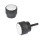 GN 5910 Torque Limiting Knurled Knob Screws, Plastic, Threaded Stud Steel, with Adjustable Torque 