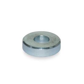 GN 6341 Washers, Steel Finish: ZB - Zinc plated, blue passivated<br />Type: A - With cylindrical bore
