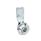 GN 115 Chiusure, lega di zinco pressofusa, funzionamento con chiave a tubo, collare corpo di contenimento cromato Tipo: SK10 - Con esagono