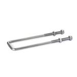 Square U-Bolts, Stainless Steel