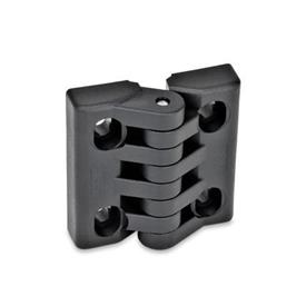 GN 151.4 Hinges, Plastic, Adjustable by Slotted Holes Type: H - Vertically adjustable