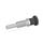 GN 817.8 Indexing Plungers, Stainless Steel, Removable, with or without Rest Position Material: NI - Stainless steel
Type: B - Without rest position, without lock nut