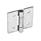 GN 136 Stainless Steel Sheet Metal Hinges, Square or Vertically Elongated Material: NI - Stainless steel
Type: B - With through-holes