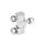 GN 129.5 Hinges, Stainless Steel, Three-Part Material: A4 - Stainless steel