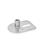 GN 43 Piedini di livellamento, acciaio INOX, con aletta di fissaggio, a forma rettangolare Form: E0 - Senza disco antiscivolo, con un foro asolato
Versione (vite): X - Esagono esterno con filettatura interna