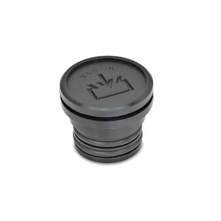 GN 748 Oil Filler Plugs, Plastic Type: A - Without dipstick
Air vent drilling: 1 - Without vent hole