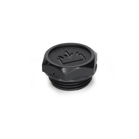 Tappi a Lamelle Rettangolari 60x20 mm in Plastica Antracite - Tappo per
